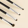 4-Piece Fine Eye Brush Set: Eyeshadow, Eyeliner, Lower Eyelid, and Eyebrow Brushes for Blending