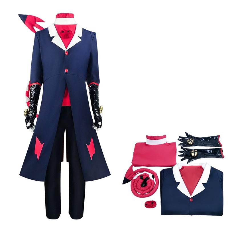 Cosplay Hotel Blitzo Costume Jacket Outfits With Tie Glove And