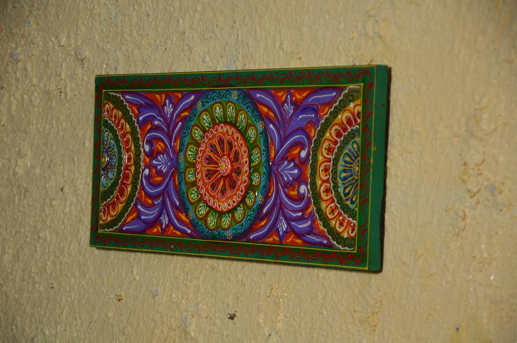 Handmade Carved Wood Wall Panel: Multicolor Floral Home Decor