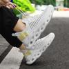 Sports Shoes Men's Breathable Fly Woven Men's Shoes Fried Dough Twists Soles Hollow Thick Soles Large Casual Shoes