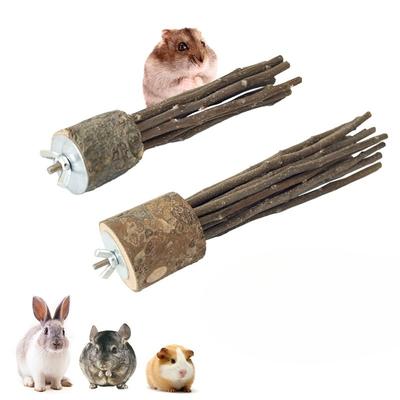 Hamster Toys, Rabbits, Guinea Pigs, Hamsters, Natural Wood Teething Sticks, Totoros Standing On Sticks, Gnawing On Branches, Hamster Landscaping