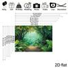 2D Dense Tropical Forest Studio Background for Nature Themed Photoshoot