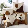 Abstract Boho Sunset Sunrise Sun And Moon Rainbow Landscape Decorative Pillow Cover Cushion Case,Home Sofa Bed Couch Decor