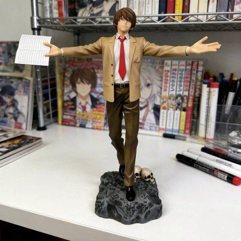 Death Note Anime Figure Yagami Light L Suit Version PVC Model Cartoon Character Collectible Statue Anime Fans Otaku Toys Gift