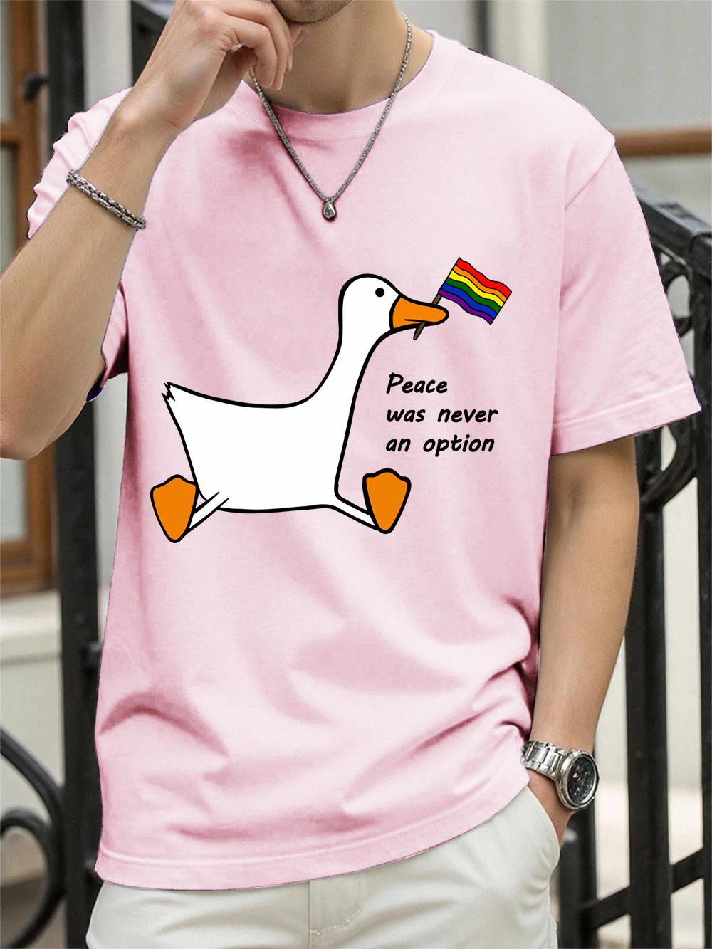 

Peace Was Never An Option Printing T-Shirts Womens Summer Cotton T Shirt O-Neck Comfortable Loose Tops Woman Clothes S