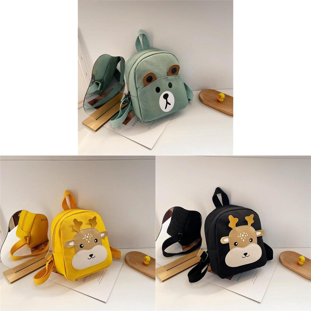 Childrens Cartoon Backpack With Breathable Canvas Material For Kindergarten Kids