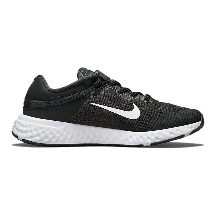 Nike Revolution 6 FlyEase 4E GS Black White Kids Sneakers Dark-Smoke-Grey DO5065-003