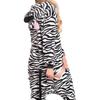 Piżama damska kombinezon kigurumi onesie strój zebra biało czarna 175-185 xl