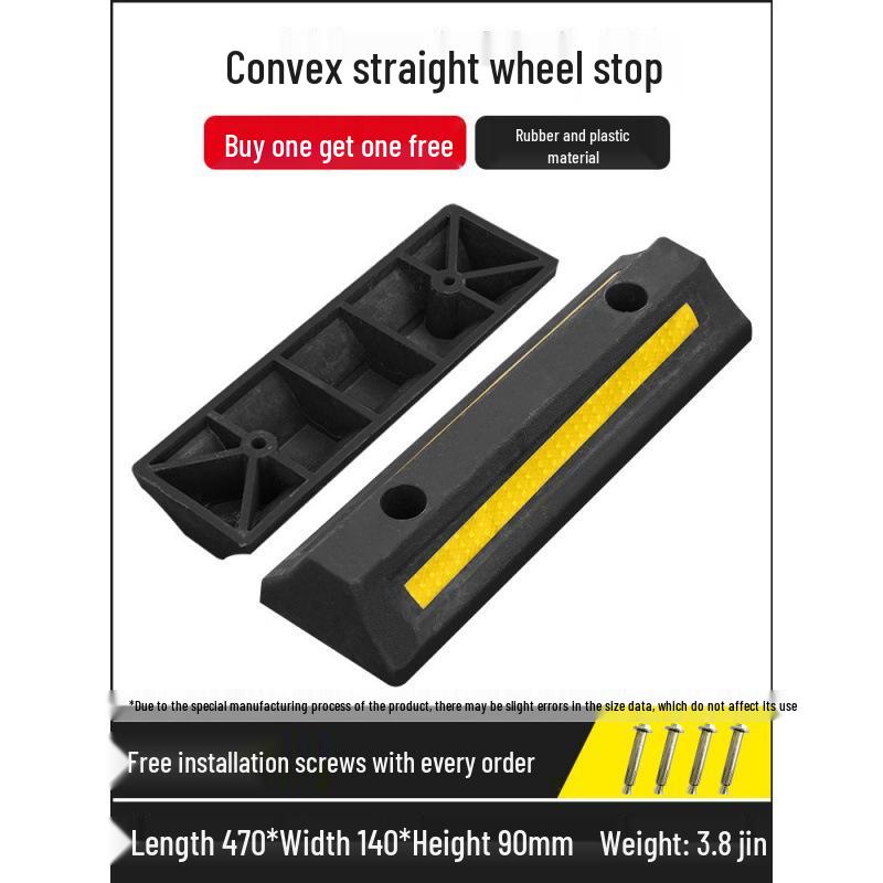 Rubber Parking Space Wheel Stopper and Positioner