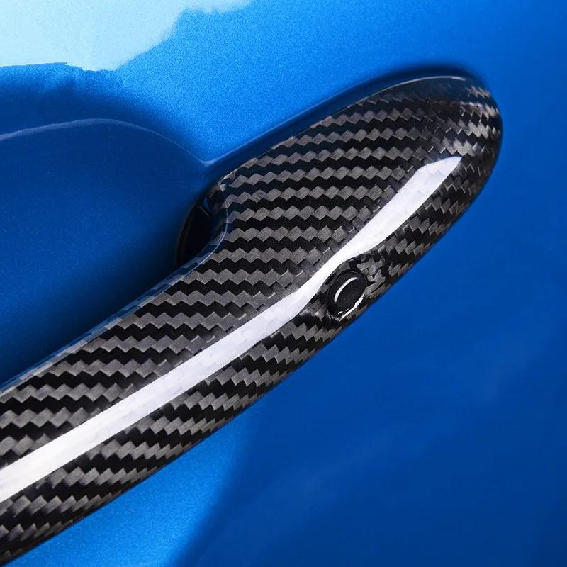 For BMW MINI JCW Cabrio Clubman Countryman F55 F56 F57 F60 Accessories Carbon Fiber Door Handle Shell Decoration Door Handle