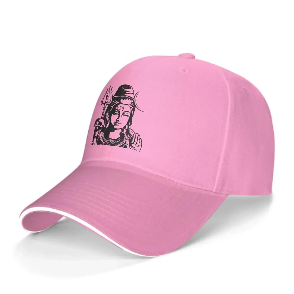 Shiva Adjustable Women Unisex Back Closure Caps Washed Sandwich Caps Sports Outdoor Baseball Hat