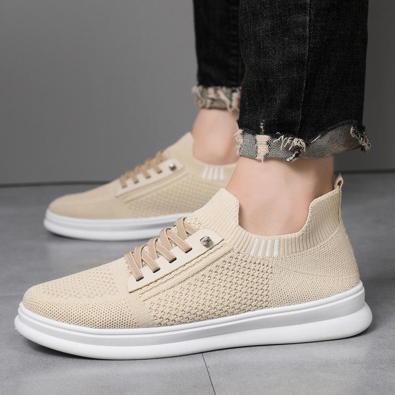 New spring, summer and autumn sports and leisure shoes, board shoes, breathable mesh cloth shoes, single shoes, flat running shoes