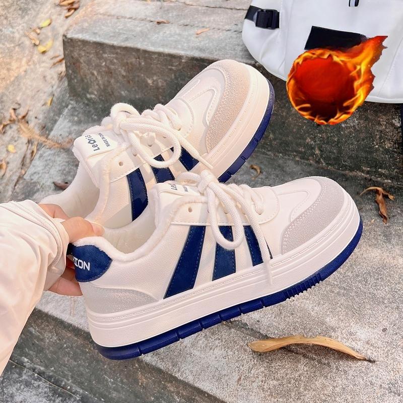 

Хлопковые туфли из бархата, теплые и удобные, маленькие белые туфли для женщин, новые осенние и зимние туфли-ниши, универсальные и повседневные 40