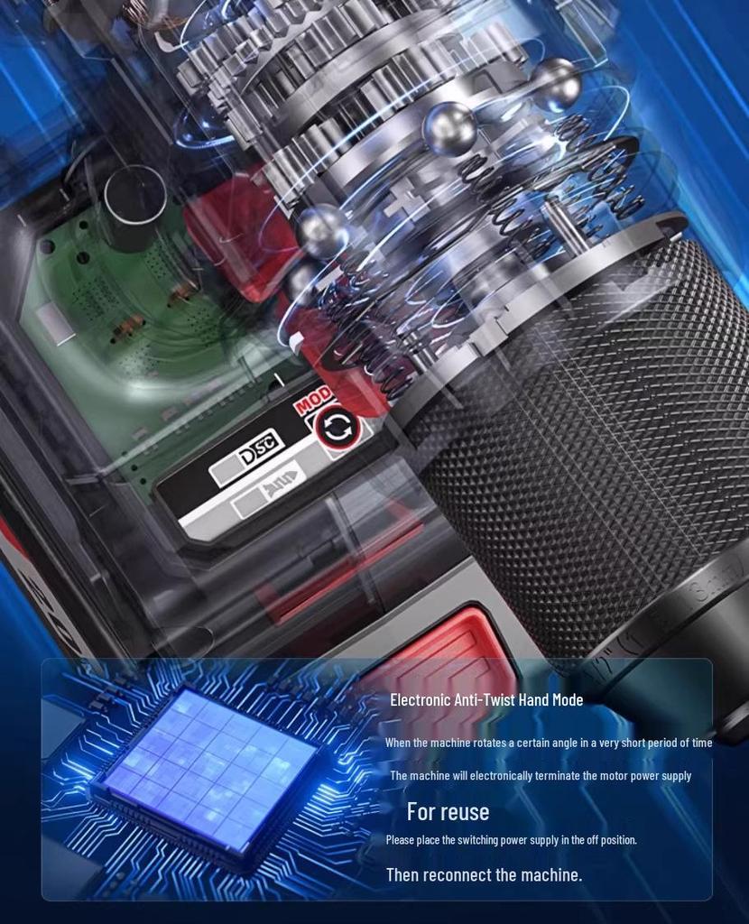 Dongcheng 20V Brushless Lithium Battery Electric Drill & Screwdriver