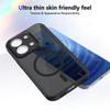 KEYSION Magnetic Phone Case for Xiaomi POCO C85 Silicone+PC Matte Translucent Clear Shockproof Back Cover for Redmi 15C 171mm