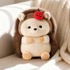 30/40cm Cute Fluffly Hair Hedgehog Plush Doll Kawaii Stuffed Animals Soft Kawaii Apple Hedgehog for Girls Birthday Gifts Decor