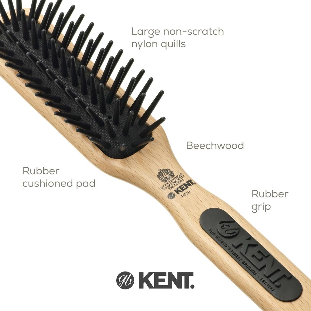 GB KENT Kent British Royal Warrant Detangling Cushion Hair Brush Perfect for Your Hair Series PF20