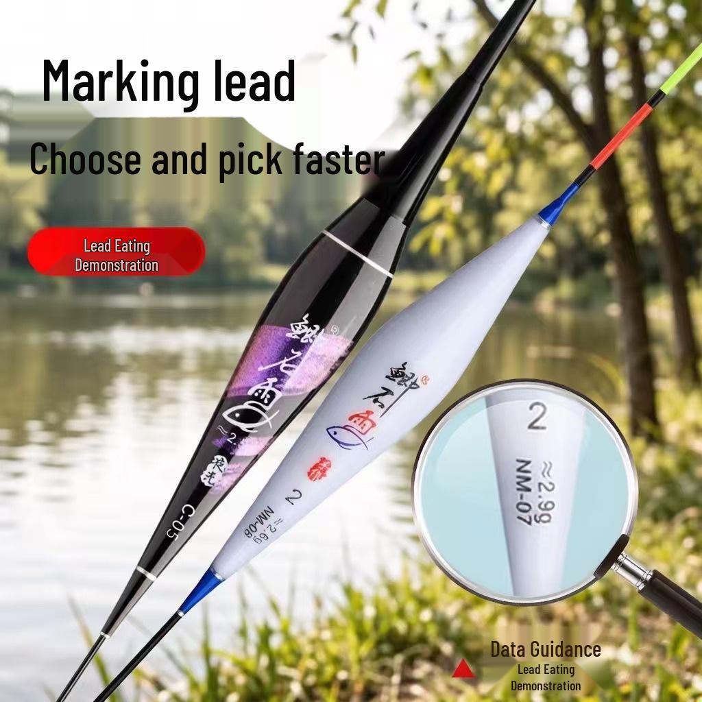 Day-Night Dual-Use Color-Changing Electronic Fishing Float Set with Thickened Multi-Water Eye-Catching Floats and Storage Box