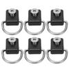 6pcs Kayak D Ring Plastic Stainless Steel Material Corrosion Resistant Small Compact Sailing Buckle