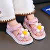Children's Summer Sandals Princess Style Internet Celebrity Fashionable Stylish Non-Slip Soft Sole Beach Sandals for Little Girls