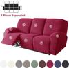 Nordic Solid Color Jacquard Recliner Sofa Coves For Living Room Stretch Reclining Chair Cover Relax Lazy Boy Armchair Slipcover