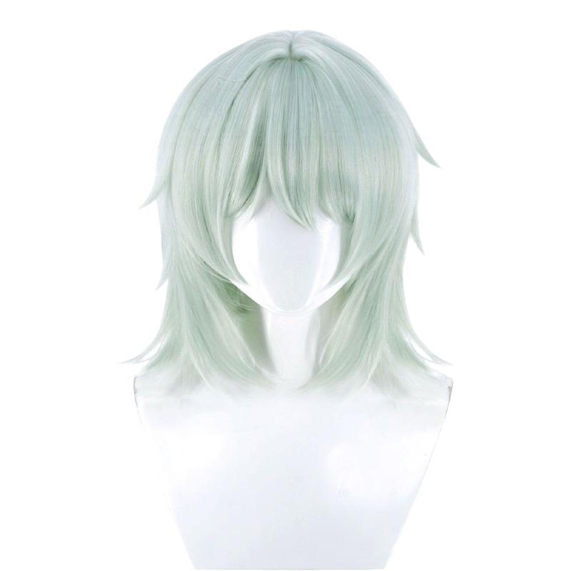Chainsmoker Katze Yaniko Satou Cosplay Perücke Gemischte Flauschige Faserhaare Mit Katzenohren Yani Neko Anime Haarteil Halloween Cosplay