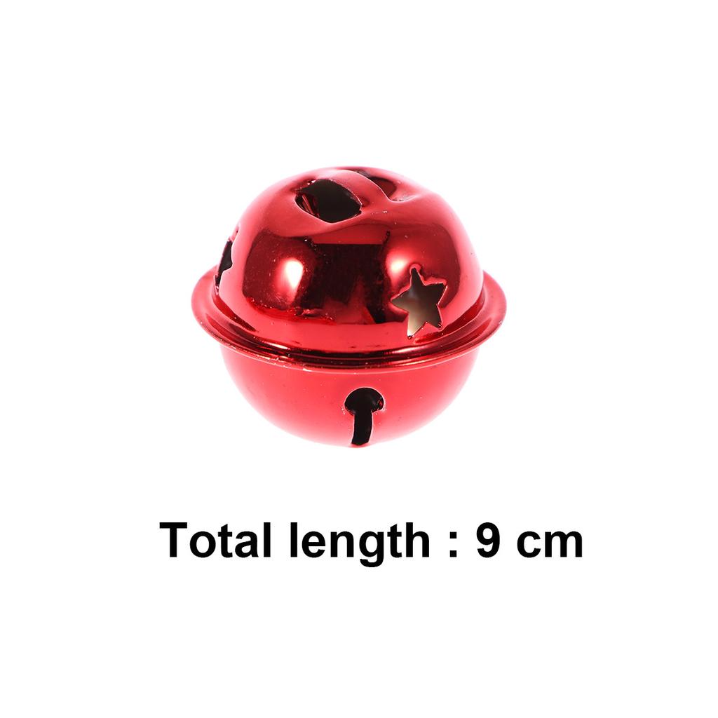 21Pcs Christmas Bell Set Five-Point Star Jingle Bells Handmade Shiny Small Bells for Wreath Tree DIY Craft Hanging Ornaments