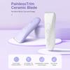 Women's Body Hair Shaver, Electric Pubic Hair Shaver, Set With 2 Guards, Replaceable Ceramic Heads, Wet And Dry Shaver, 90 Minutes Shaving
