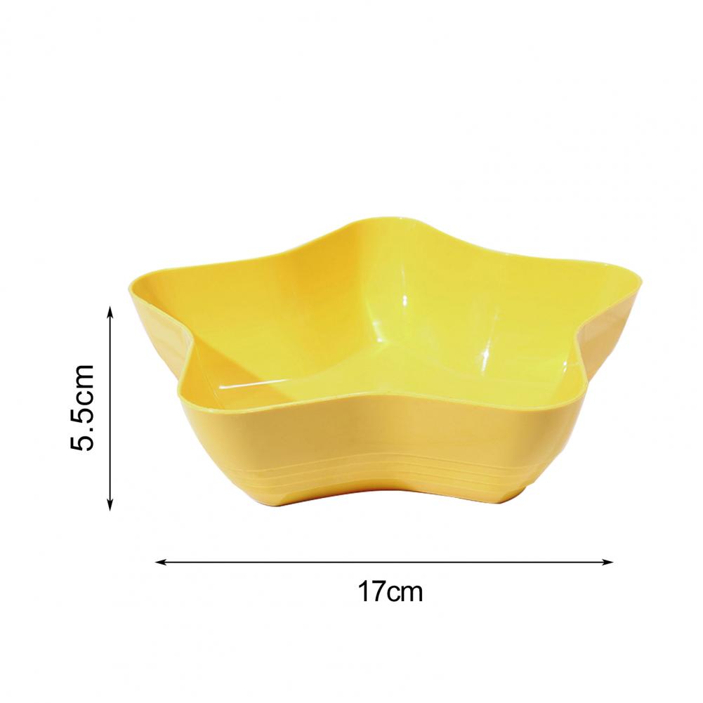 Star Shape Plate Food Grade Plastic Snack Fruit Nut Food Serving Tray Bowl Dish Holder Bone Dish Dining Table Kitchen Supplies