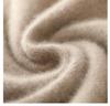 Men's 100% Wool Half-High Neck Sweater - Versatile Natural Fiber Knitwear for Autumn/Winter
