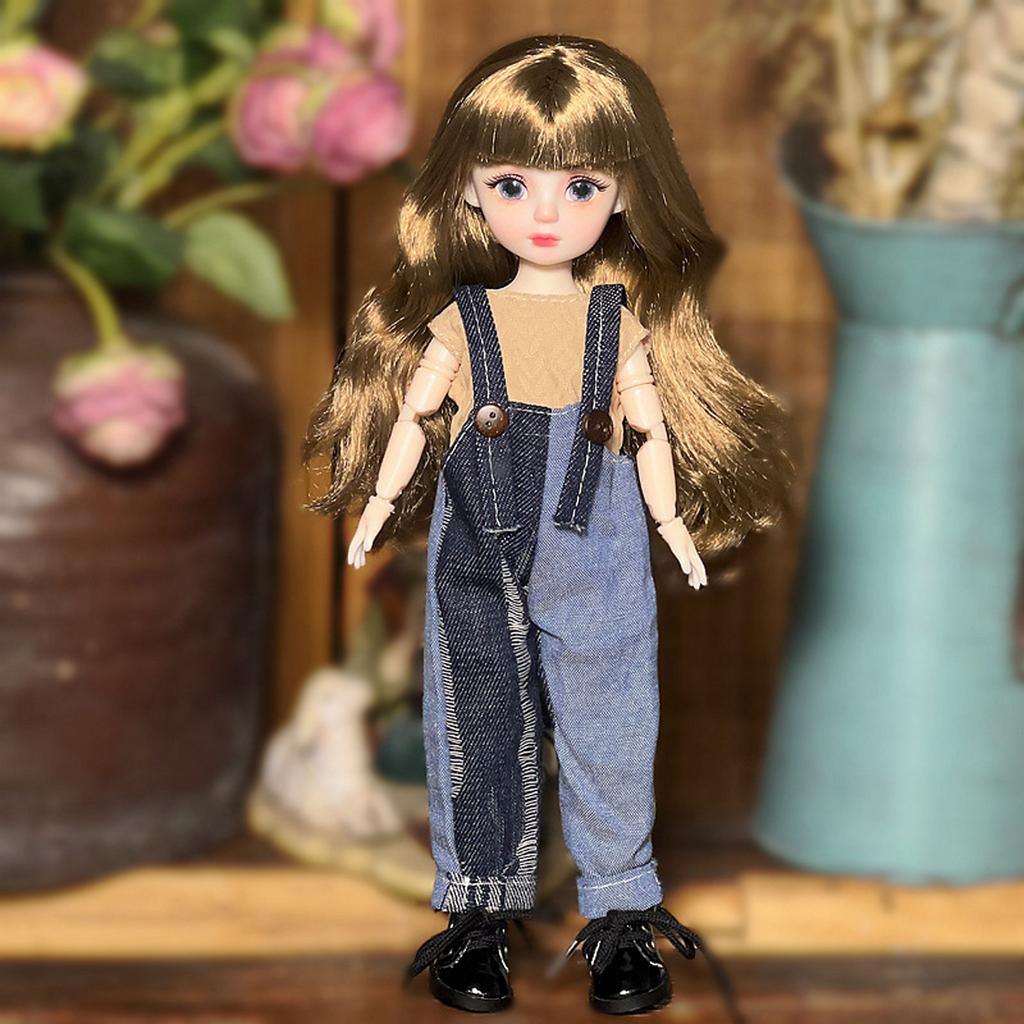 Loli Doll Dress-up Complete Set Of  Doll With 20 Joints And Hand-painted Lip Makeup