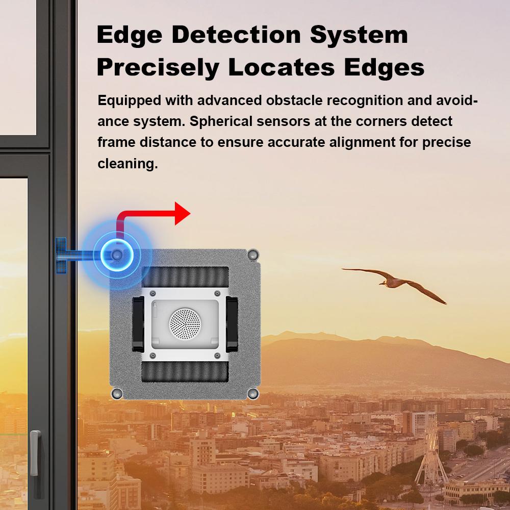2025 NEW Robot Window cleaner Liectroux S9,Updated Laser, 2 roller brushes,6-way water pump spray,9KPa,app control,voice prompts