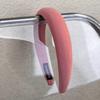 Sweet Romantic Pink  Headband Sponge Wide Hair Band for Woman Girl Temperament Hair Hoop Fashion Versatile Hair Accessories Gift