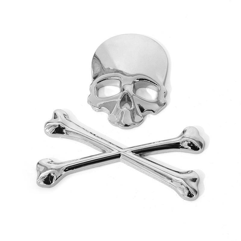 Solid 3D Metal Car Sticker - Gecko Cross Bat - High Quality - Namo Amitabha