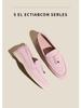 Women's British Style Retro Leather Loafers - Slip-on Moccasins, Plus Size, Flat, Casual.