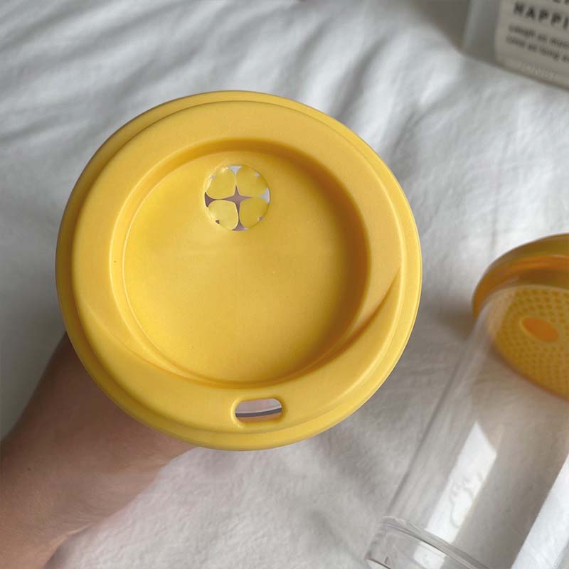 Koreański Prosty Kubek na Iced Americano Tritan Plastikowa Butelka na Wodę Dla Kobiet Przezroczysty Kubek do Kawy Biuro Mleko Herbata Matcha Napój