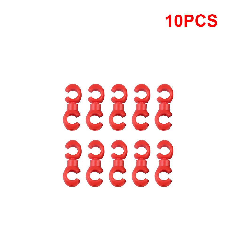 

10-40pcs Bicycle Brake Gear Cable S Style Clips Rotating Buckle Hose Guide MTB Bike Cross Line Hook Tidy Clip Ring Clasp Cycling