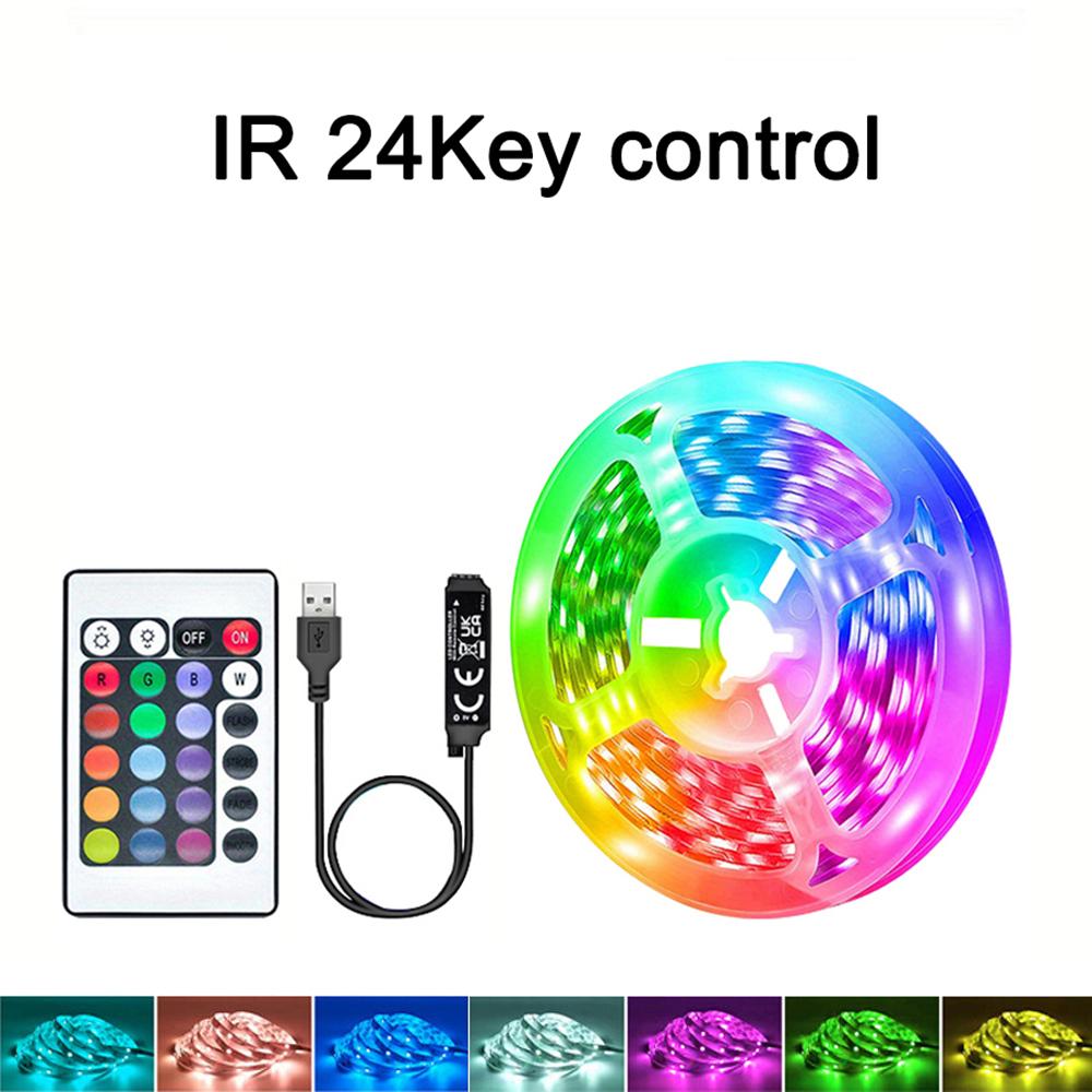

RGB LED Strip Light 1-40m with Music Sync, 44-Key Remote APP Control, 5V USB Flexible Tape for Home TV Backlight Decor 9.84ft-3meter