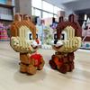 Cute Cartoon Squirrel Micro Mini Building Set - DIY Diamond Bricks Puzzle for Home Decor, STEM Educational Gift for Boys Girls