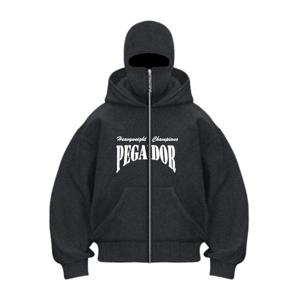 New Men's and Women's Casual Sportswear for Autumn and Winter with Hooded Face Mask Design and Warm Design