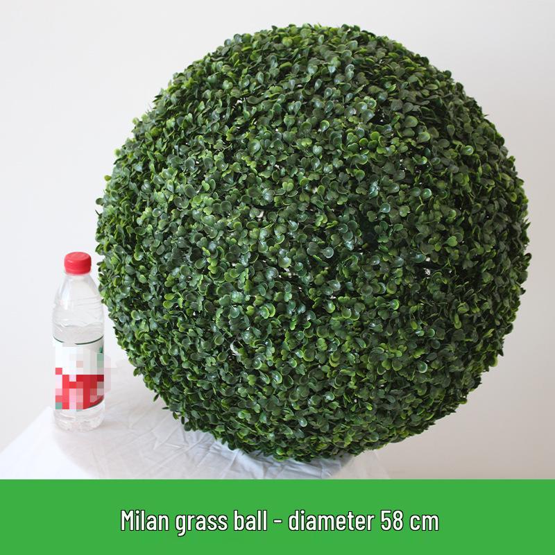 Artificial Greenery & Grass Ball Ceiling Decoration for Visual Merchandising and Store Windows