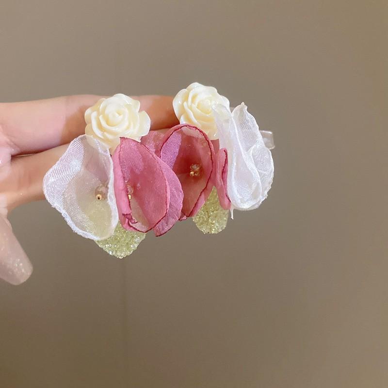 Eugen yarn temperament petal earrings ethnic style fashion retro stud earrings simple and versatile vacation style earrings women