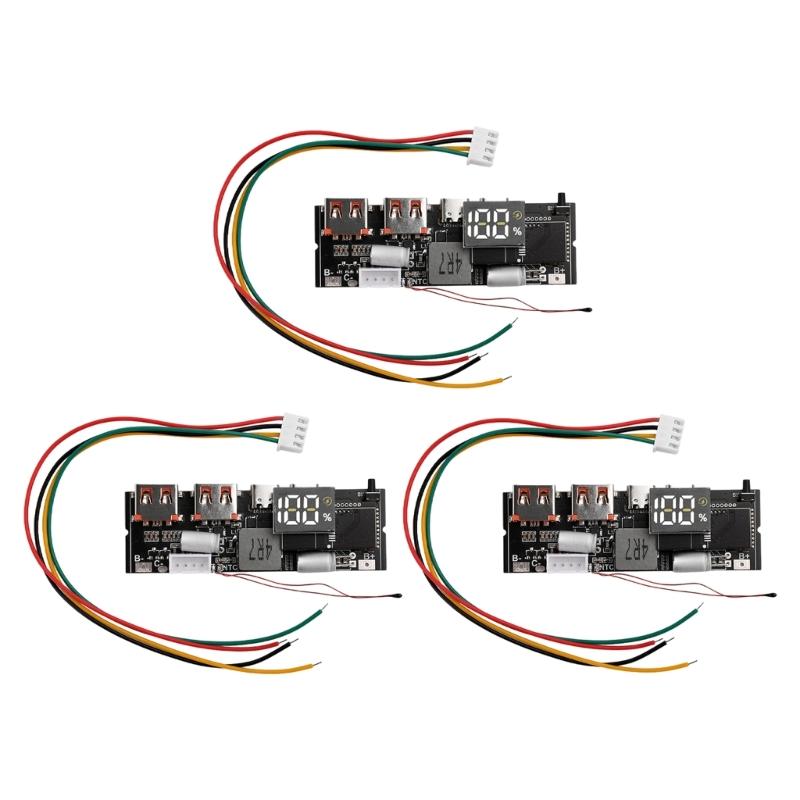 18650 Quick Charging Power Module Circuit Board Support Bidirectional Type C PD65W 100W Efficient Mobile Power Solution