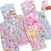Pack of 3D Butt Squishy Butt Sparkly Girl Decorative Stickers for Squishy and Craft Supplies 6 Stickers, Stickers, DIY, Reward, Toys, Diary,