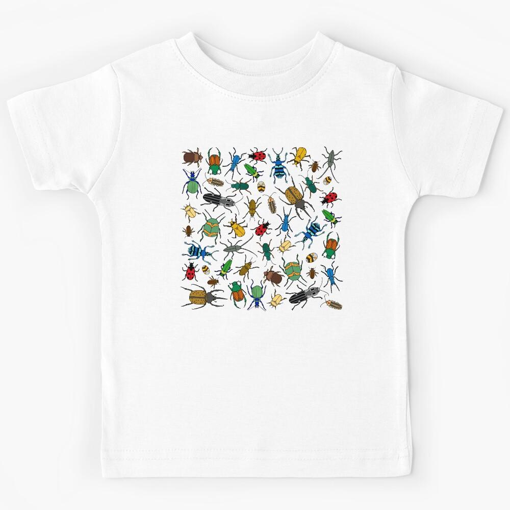 Beetles Pattern || Bugs || Insects || Pattern Kids T-Shirt 120