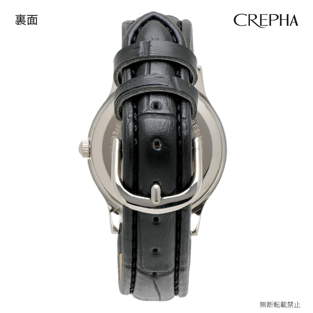 [Clefer] Analog Women's Watch Waterproof Leather Strap Black TE-AL242-WTS