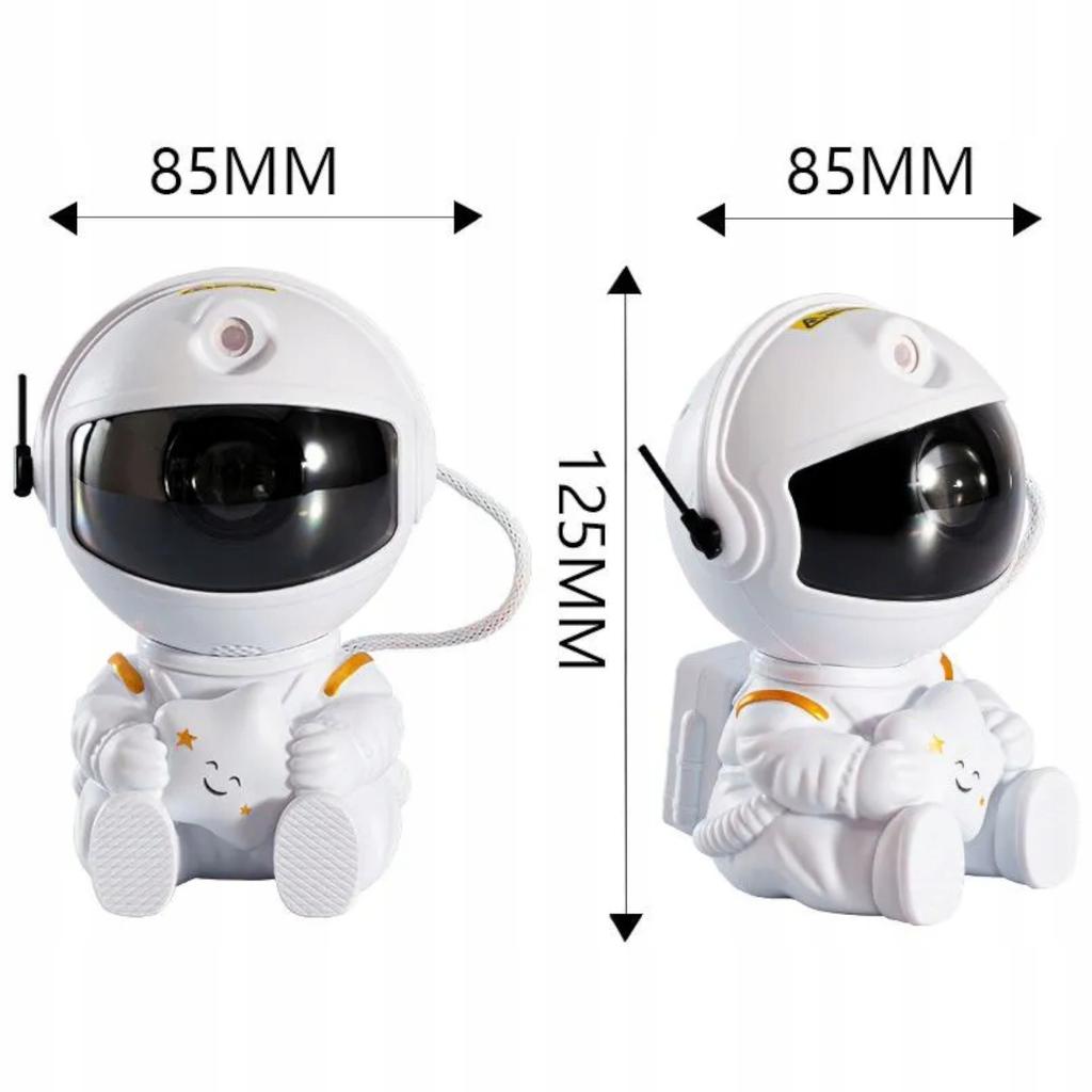 Lampka Nocna Led Projektor Gwiazd Nieba Rzutnik Astronauta Pilot Dzieci