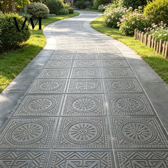 Easy DIY Garden Tile Mold Reusable Concrete Path Stepping Stone Mold, Pavement Cement Mould, Home Craft Project for Enthusiasts Patio Walkway