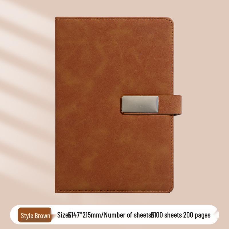 A5 Business Office Snap Button Notebook with Custom LOGO for Meetings
