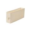 Anqin Foldable Narrow Storage Box - White Fabric